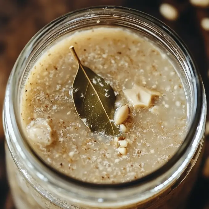 Préparation du levain de seigle fait maison pour le Żurek, une soupe polonaise emblématique au goût légèrement acide. "Levain de farine de seigle pour Żurek - soupe traditionnelle polonaise fermentée