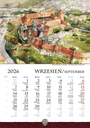Kalendarz Ścienny 2026 Kraków Akwarele Katarzyna Tomala B4