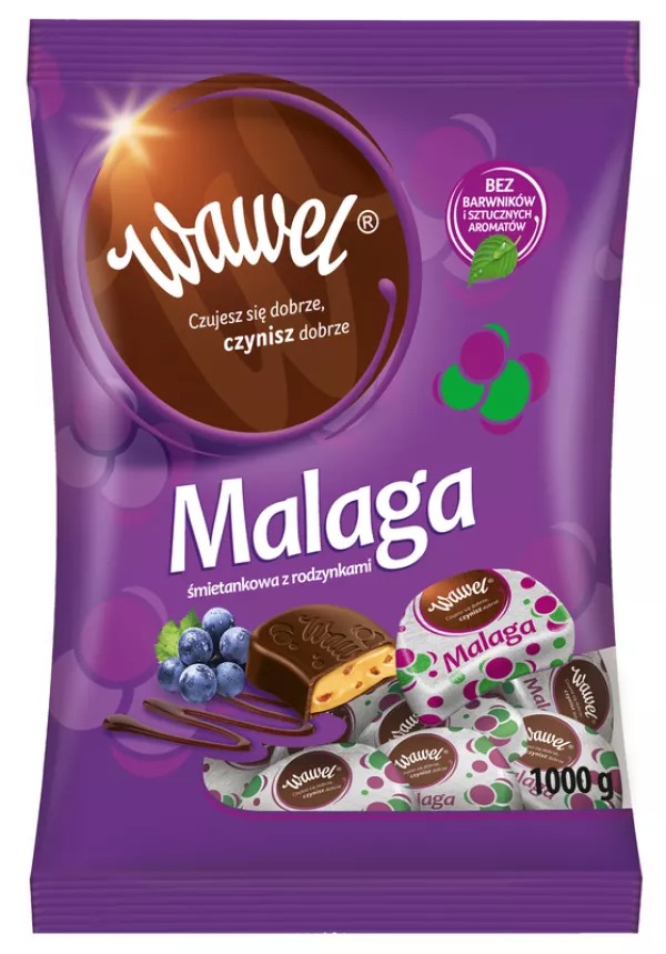 Czekoladki Malaga 1kg Wawel