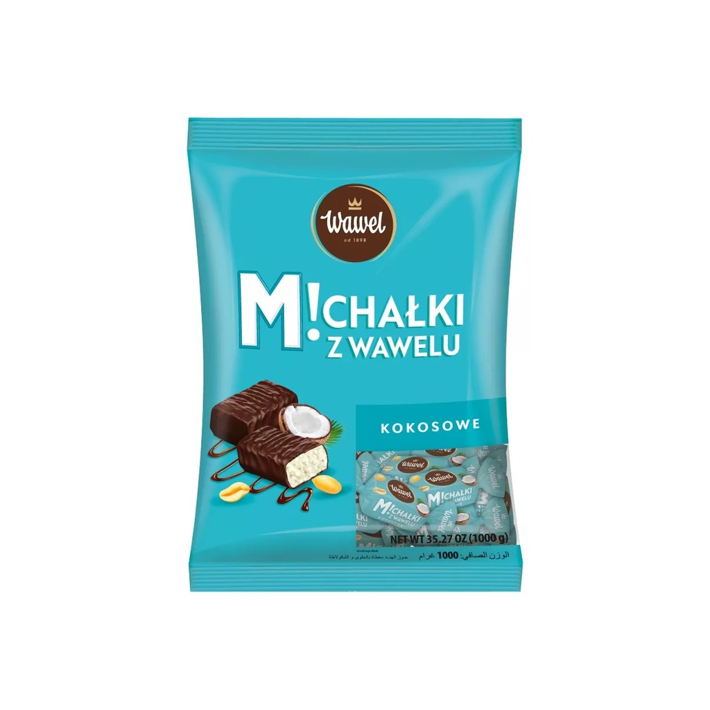 [r009-01-00362-] Chocolats Fourrés à la Noix de Coco Wawel 1 kg