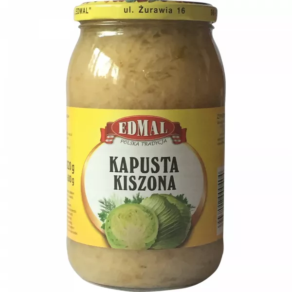 Kapusta Kiszona bez Marchewki 820g Edmal
