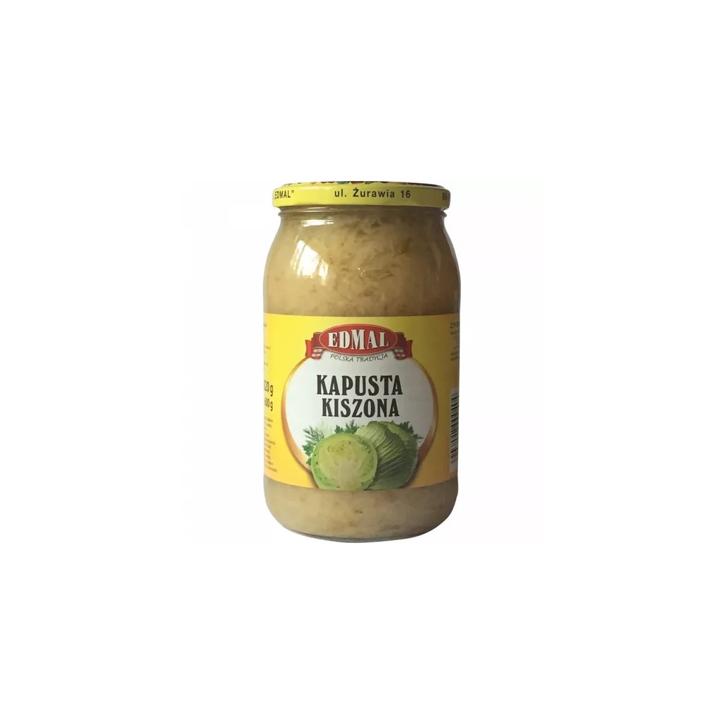 Kapusta Kiszona bez Marchewki 820g Edmal