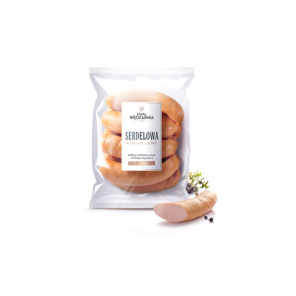 [rc01-01-00527-] Saucisse Polonaise Serdelowa au Jambon Olewnik env. 0,7 kg