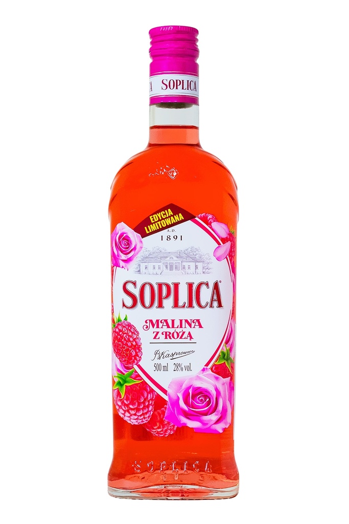 [r011-01-00438-V144] Soplica Malina z Różą 21% 500 ml