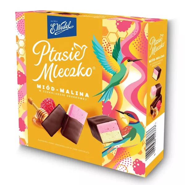 Ptasie Mleczko Miód Malina Wedel 340 g