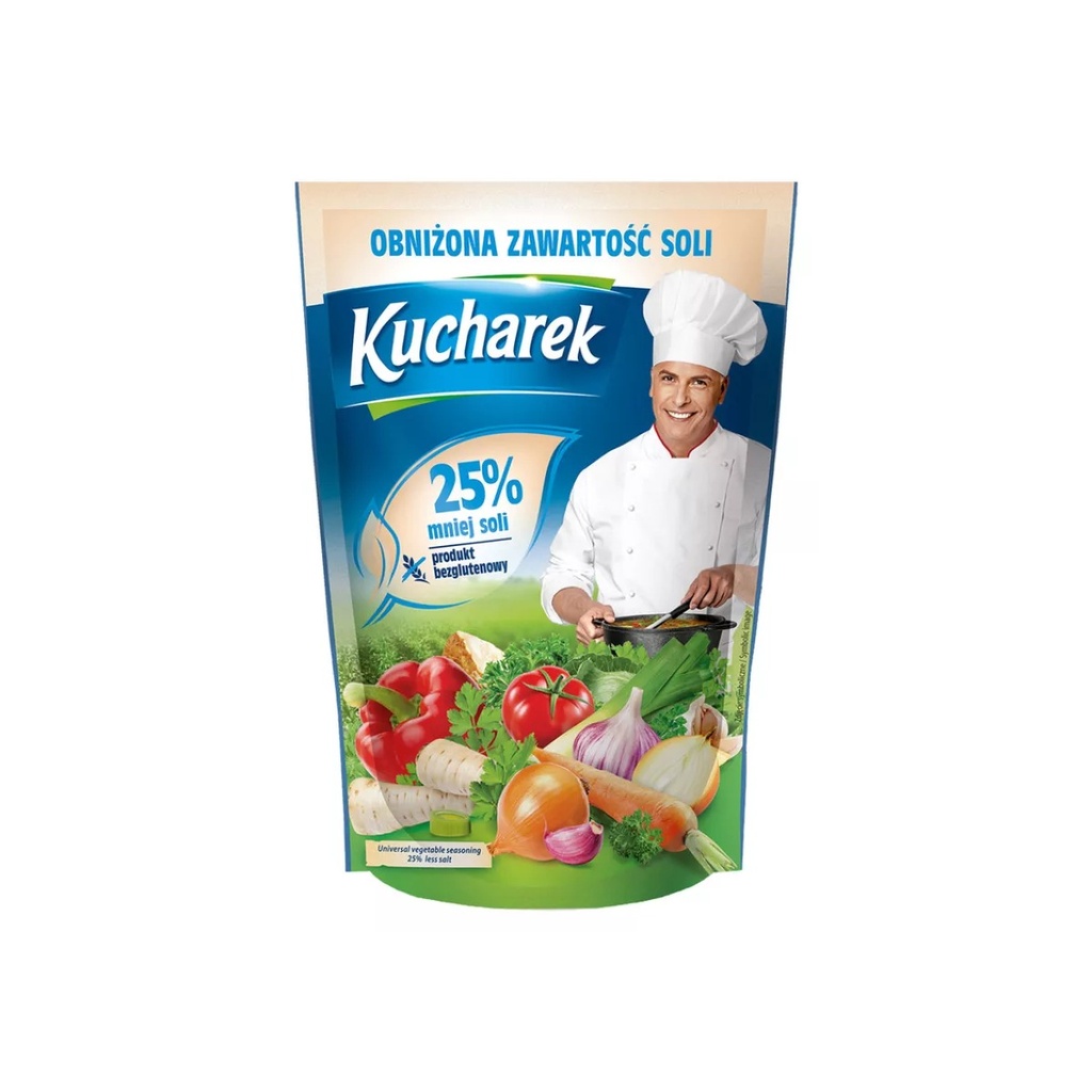 [r004-03-00040-r002-058-1] Assaisonnement Kucharek 25 % de Sel en Moins 150 G