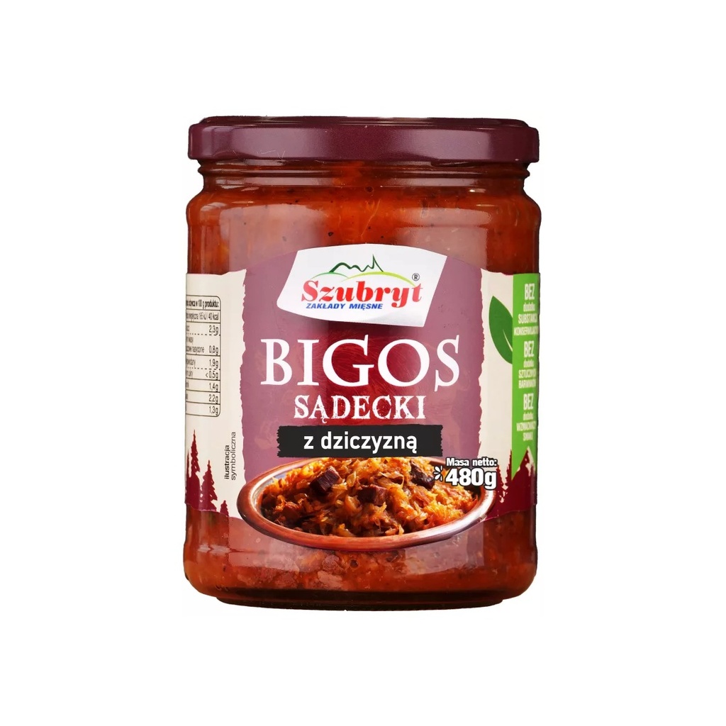 [r002-03-00040-r002-058-2] Bigos à la Viande de Gibier Szubryt 480 G