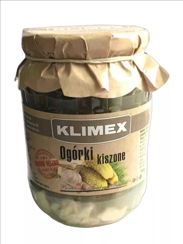 Cornichons au vinaigre 620 g Klimex