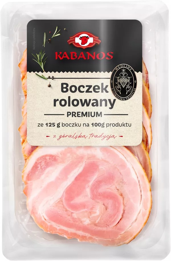 Poitrine De Porc Roulée Tranchée 100g Kabanos Jablonka