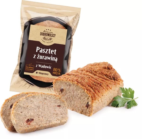 Pasztet z żurawiną 300g Dobrowolscy