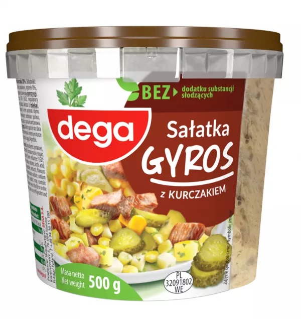 Sałatka Gyros z Kurczakiem 500g Dega
