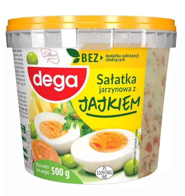 Sałatka Jarzynowa z Jajkiem 500g Dega