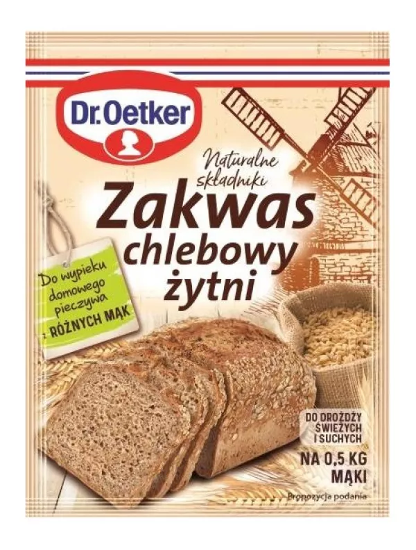 Levain de seigle pour pain Dr Oetker 15 g