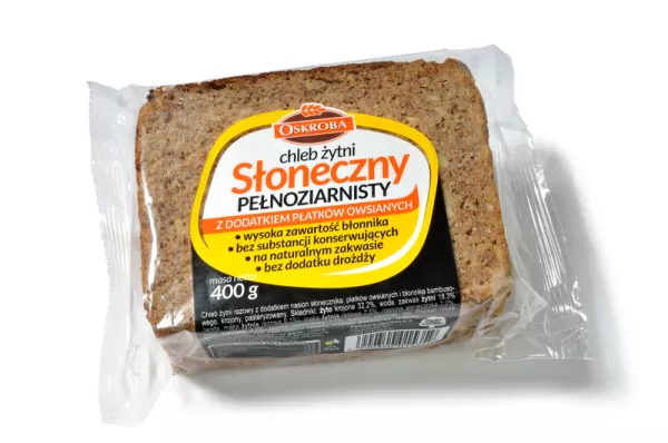 CHLEB SLONECZNY PELNOZIARNISTY 400G OSKROBA