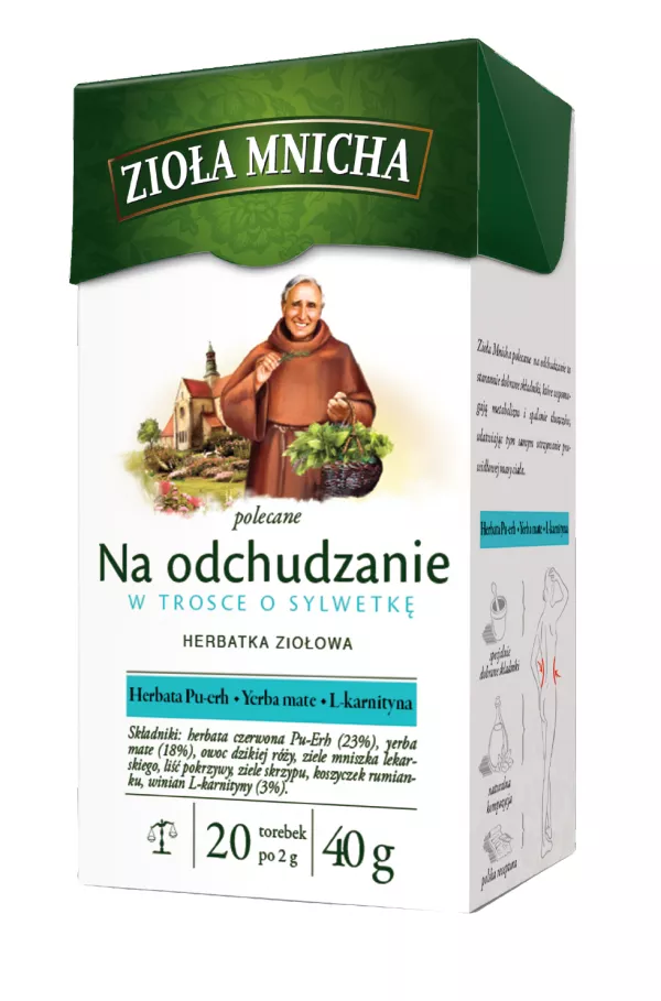 HERBATA ZIOLOWA ZIOLA MNICHA NA ODCHUDZANIE BIG ACTIVE 20*2G HERBAPOL