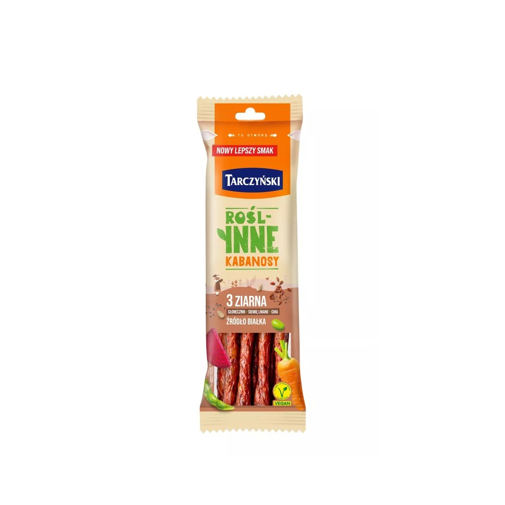 Kabanosy Roślinne 3 Ziarna Tarczyński 90 G