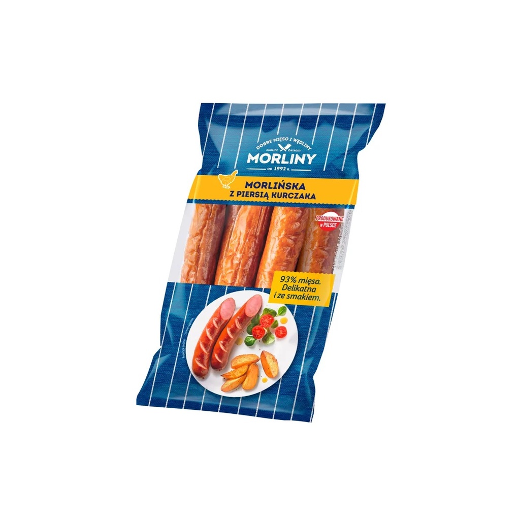 Kiełbasa Morlińska z Piersi Kurczaka Morliny ok. 1,2 Kg