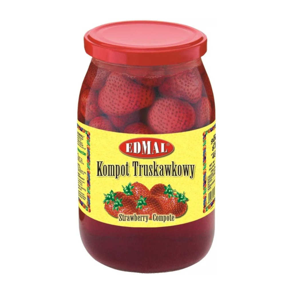 Kompot Truskawkowy Edmal 900 G