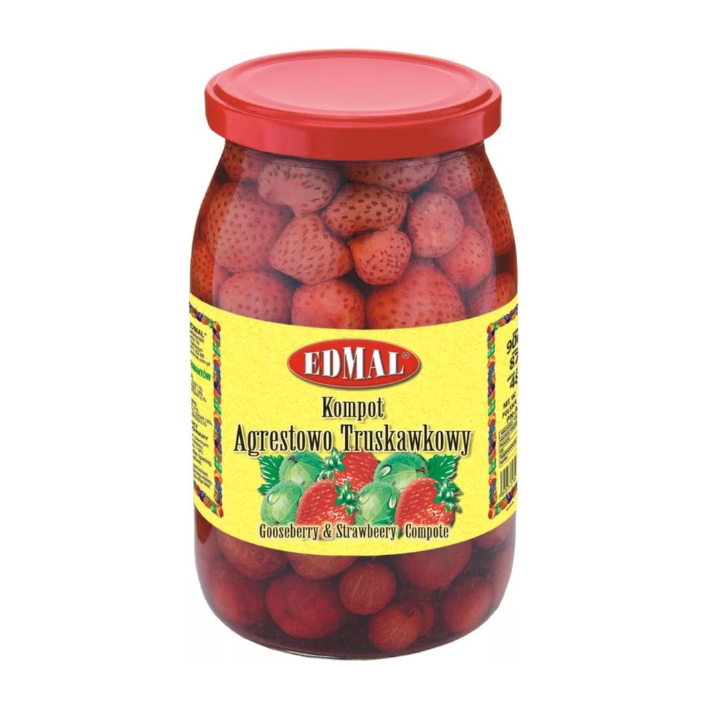 Kompot Agrestowo-Truskawkowy Edmal 930 G