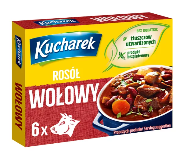 Cube de bouillon 60g Bouillon de bœuf Prymat Kucharek