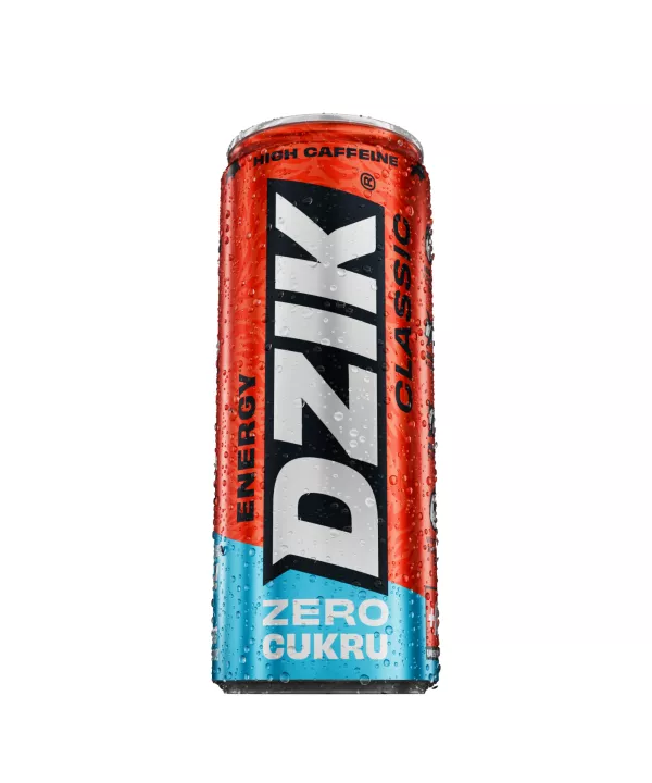 NAPOJ ENERGETYCZNY DZIK ENERGY ZERO KALORII 150 MG KOFEINY 250 ML PUSZKA WK DZIK