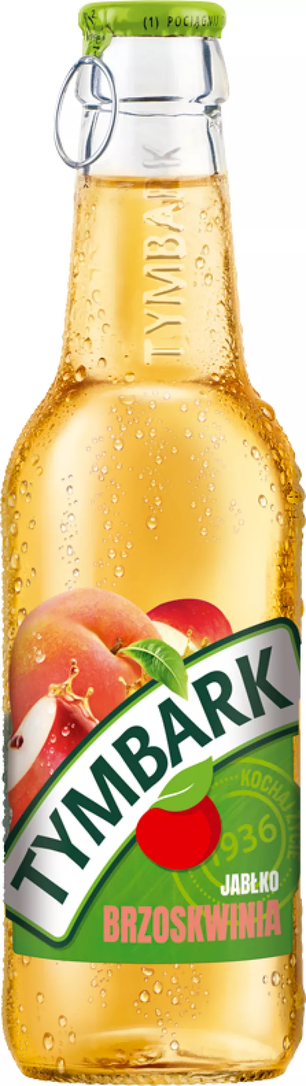 NAPOJ TYMBARK JABLKO BRZOSKWINIA 250ML MASPEX SZKLO
