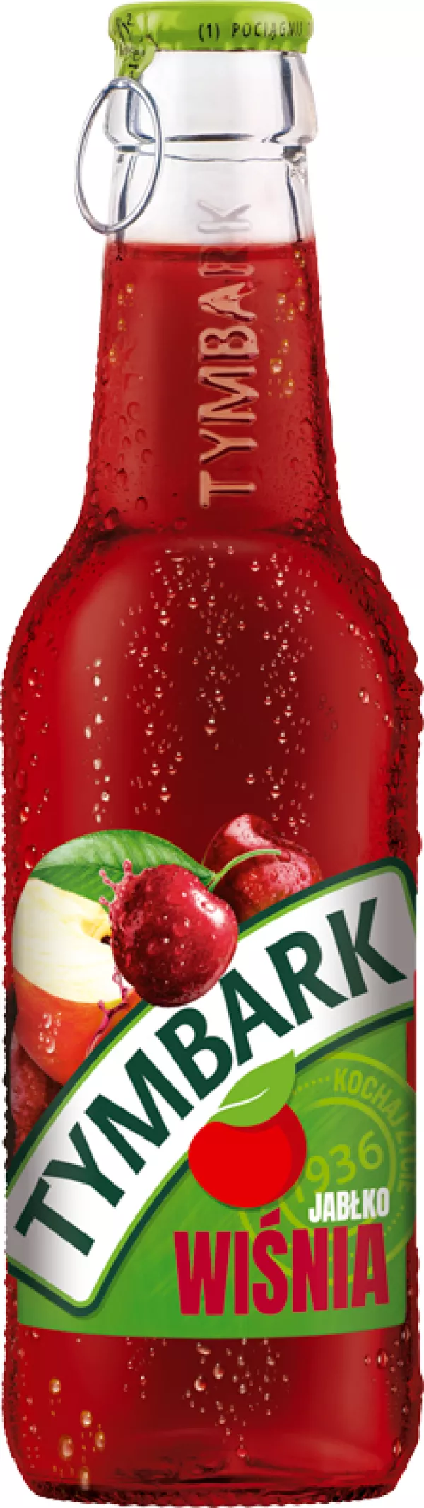 NAPOJ TYMBARK JABLKO WISNIA 250ML MASPEX SZKLO