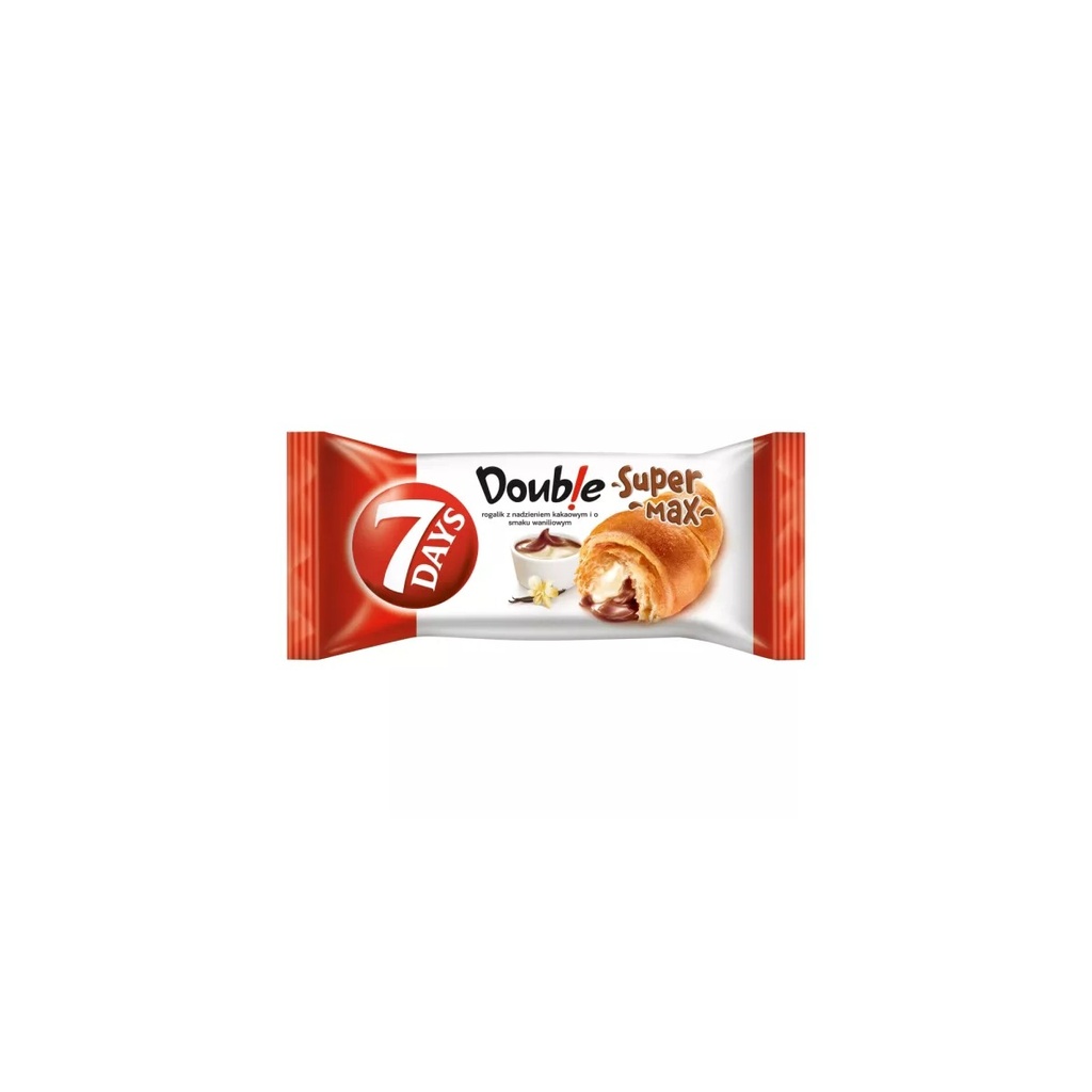 Croissant Fourré au Cacao et à la Vanille 7 Days Max Double 110 g