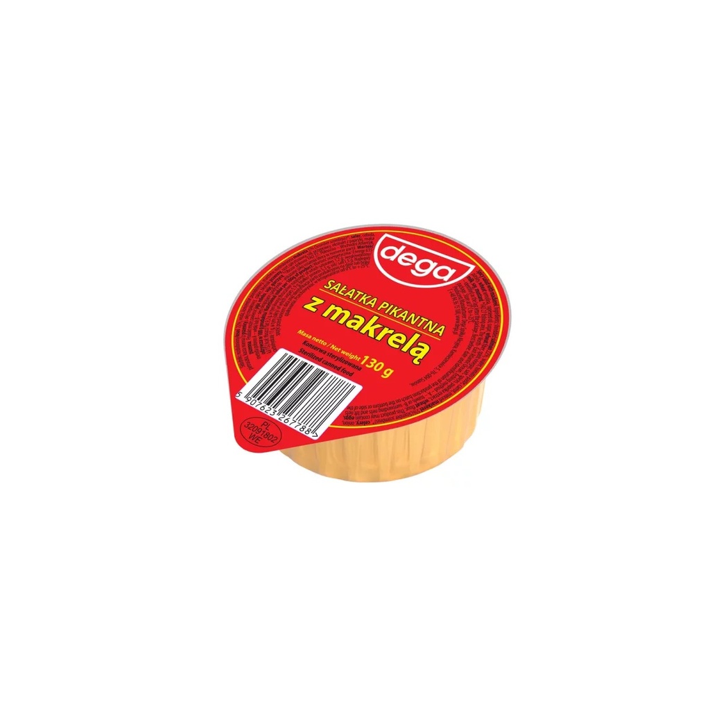 Sałatka pikantna z makrelą 130g Dega