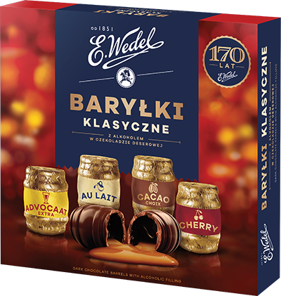 E. Wedel Baryłki chocolats à l'alcool classic 200 g