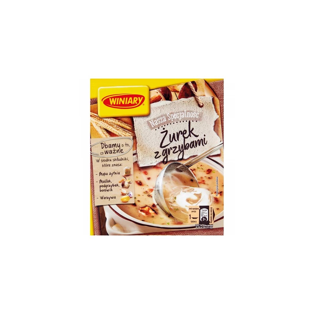 Soupe Polonaise au Levain de Seigle et aux Champignons Winiary 49 g