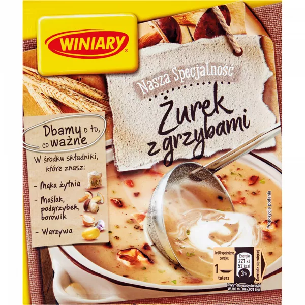 ZUPA W PROSZKU WINIARY 49G NASZA SPECJALNOSC ZUREK Z GRZYB NESTLE