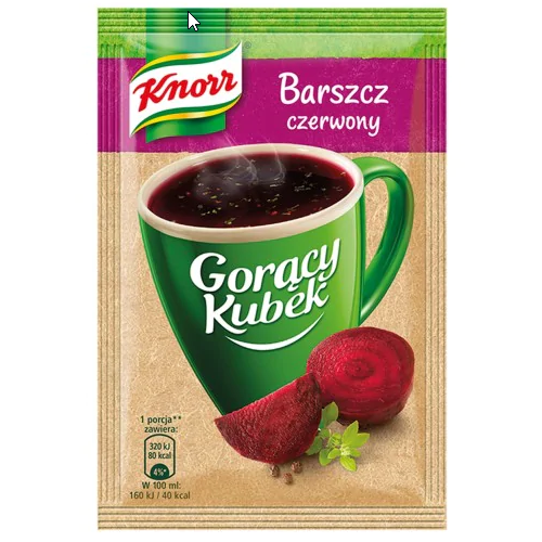 Knorr Soupe déshydratée à la betterave rouge 12 g