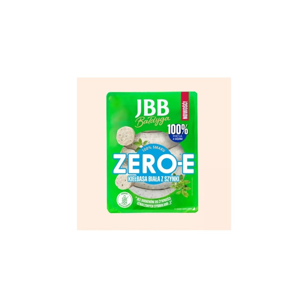 Saucisse Blanche Polonaise au Jambon Sans Additifs E JBB 350 g