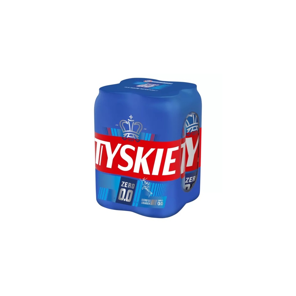 Piwo Tyskie 0,0% 4 × 500 Ml Puszka