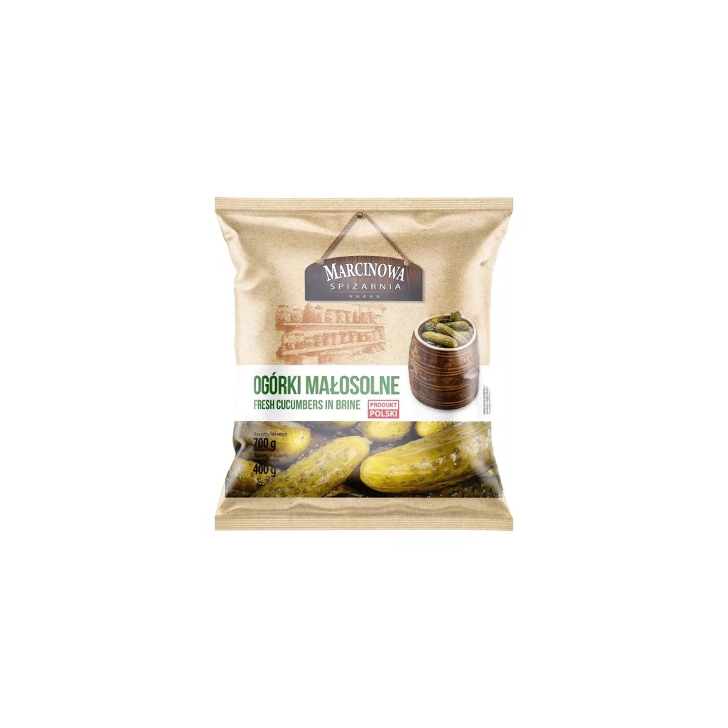Ogórki Małosolne Marcinowa Spiżarnia 700 g / 400 g