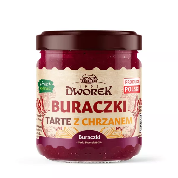 Buraczki tarte z chrzanem Dworek 290 g