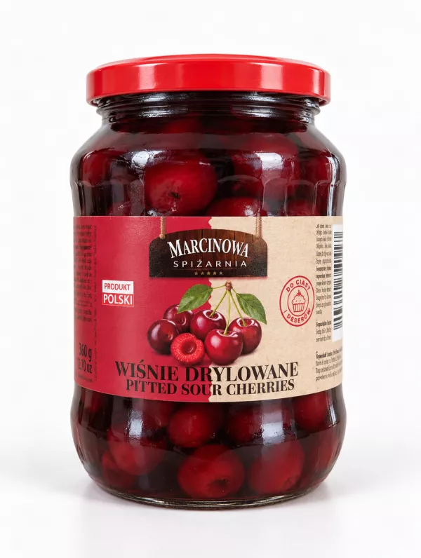 Griottes dénoyautées Marcinowa Spiżarnia 700 g / 360 g