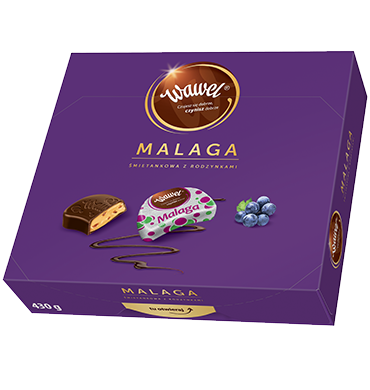 Wawel Malaga Chocolat fourré à la crème et raisins secs 330g