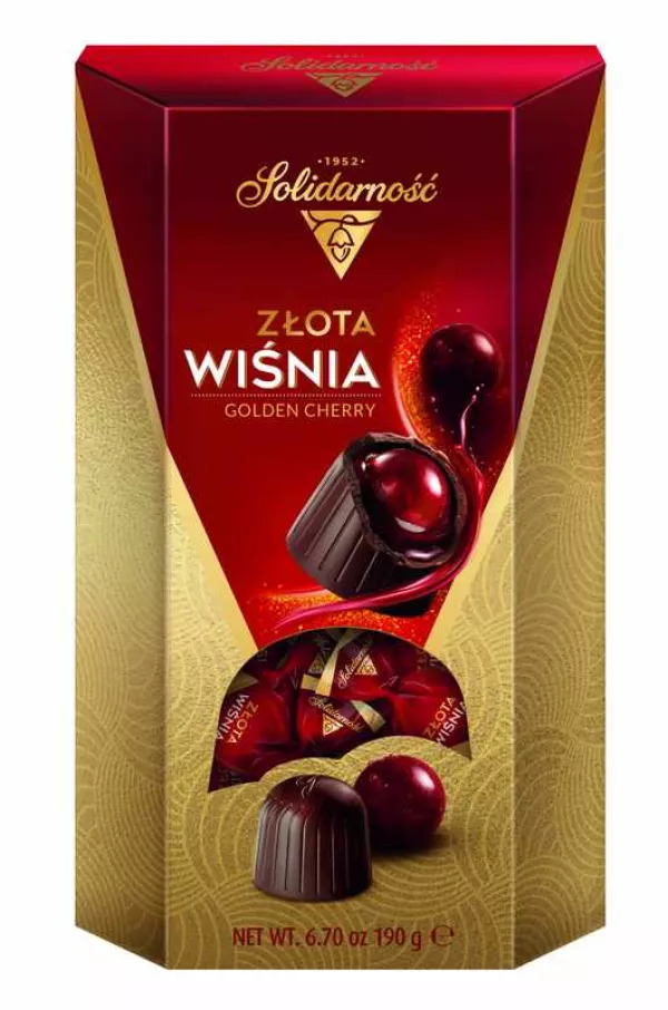 Solidarność Złota Wiśnia w czekoladzie 190g
