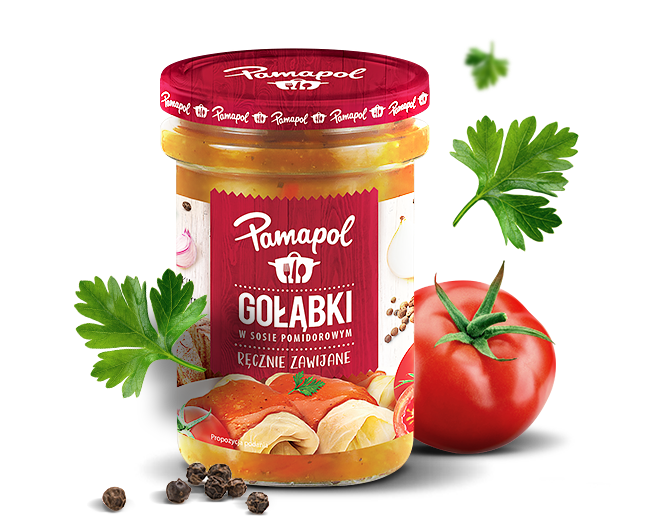 Gołąbki w sosie pomidorowym 500g Pamapol