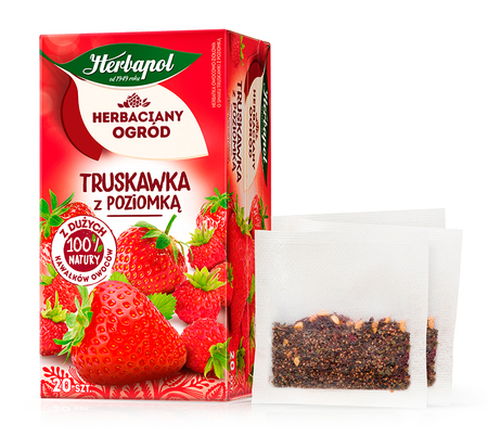 Tisane à la fraise et à la fraise des bois 20 * 2.5g Herbapol