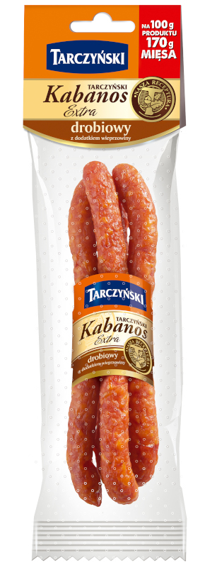 Tarczyński Kabanos drobiowy z wieprzowiną Extra 130g