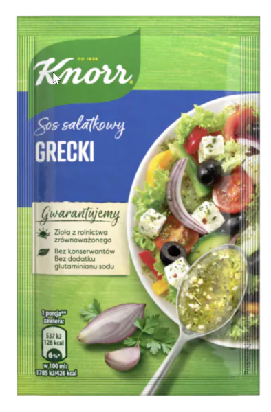 Sauce vinaigrette Grecque déshydratée Knorr 9g