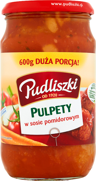 Pudliszki boulettes de porc à la sauce tomate 600g