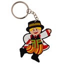 Porte-clés en caoutchouc "Łowiczak" en costume folklorique
