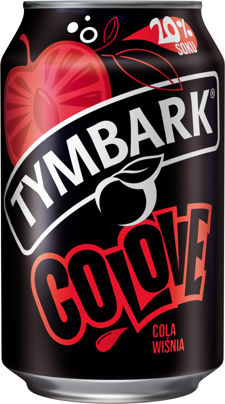 CoLove Cola Cerise Boisson Gazeuse en Canette 0,33l Tymbark