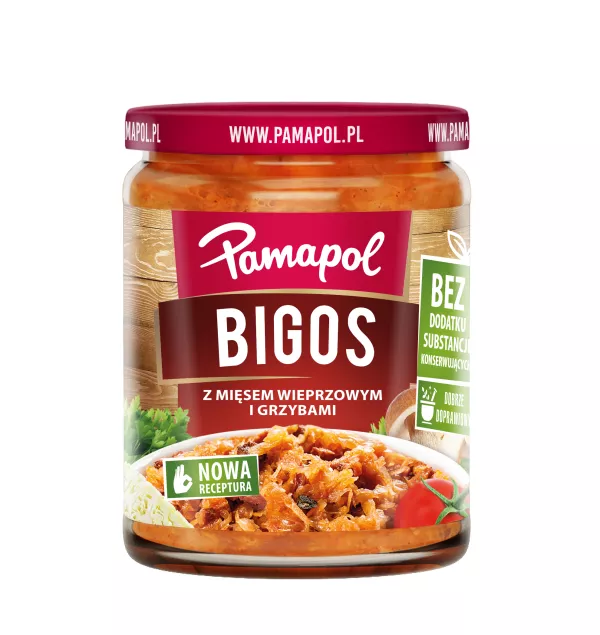 Bigos z mięsem i grzybami Pamapol 500 g