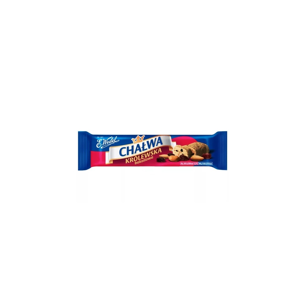[r008-01-00278-r008-361] Chałwa Królewska Bakaliowa Wedel 50 g