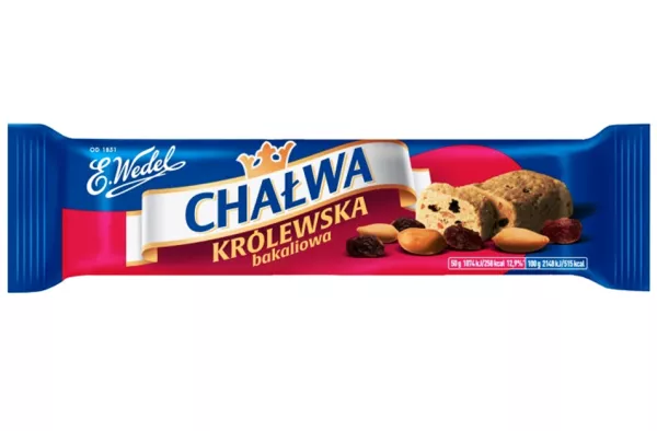 Chałwa Królewska Sezamowa Bakaliowa Wedel 50 g